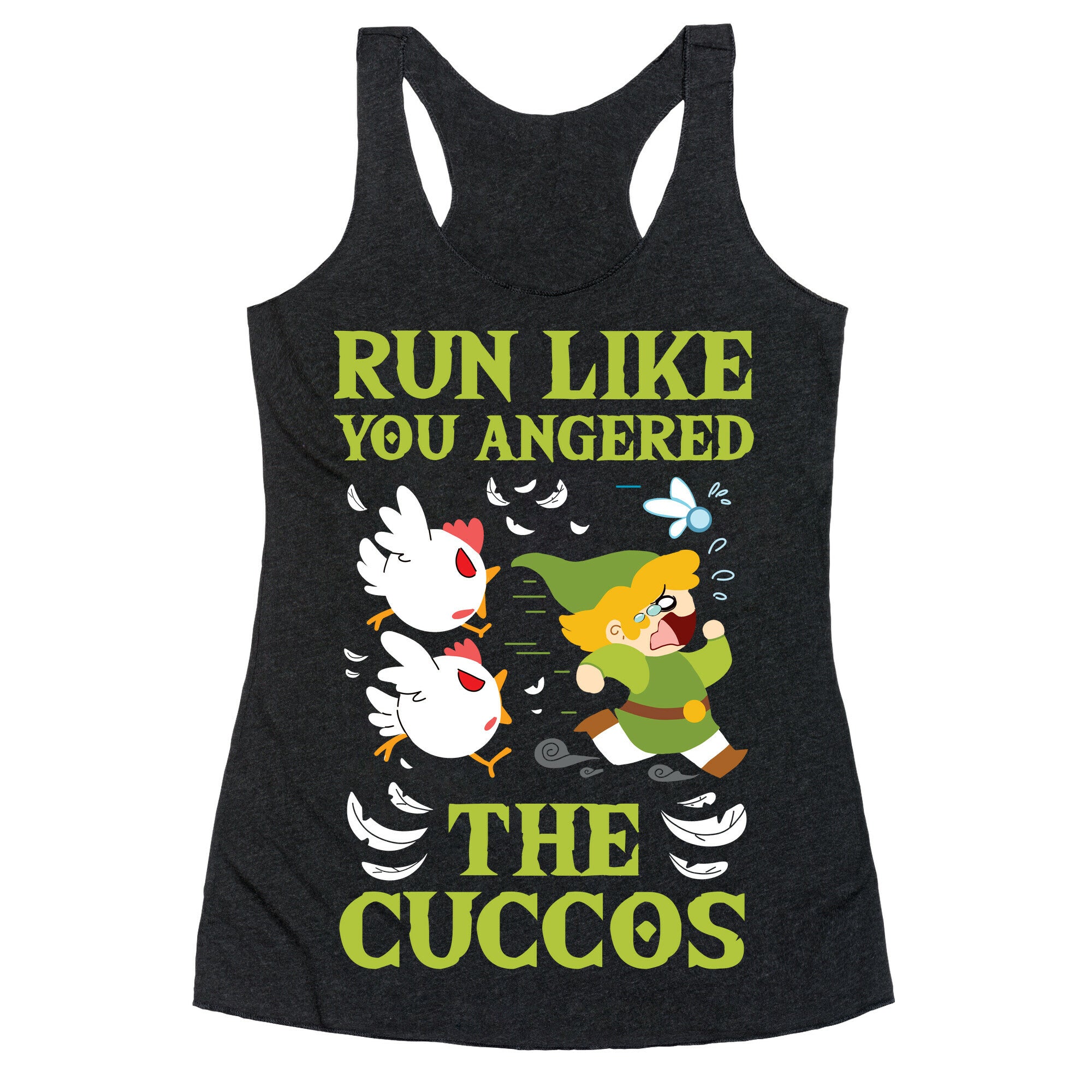 Run Like You Angered The Cuccos Racerback Tank